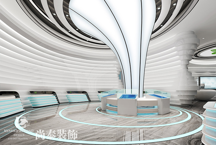 云南億菱通信公司廠房辦公室設(shè)計(jì)效果圖