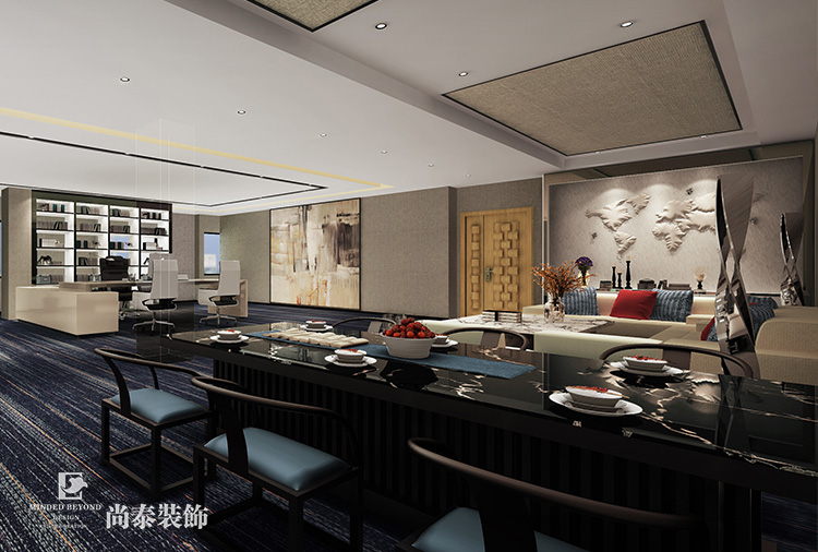 云南億菱通信公司廠房辦公室設(shè)計(jì)效果圖