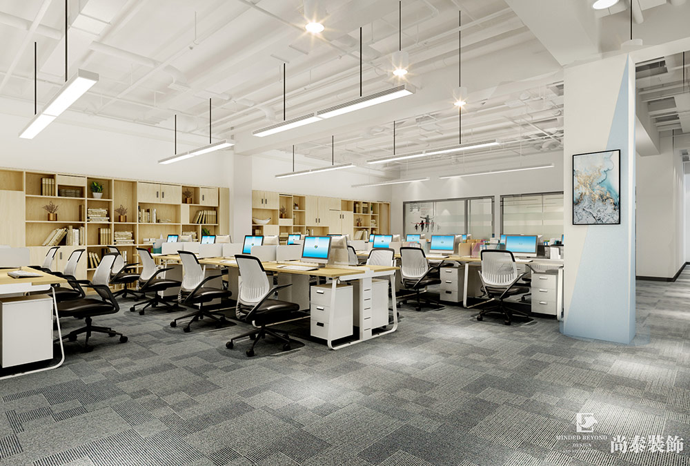 深圳寶安雍啟工業(yè)園電子產品科技公司辦公空間設計