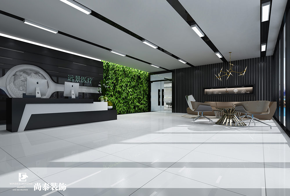 深圳龍崗坪地醫(yī)療器械公司辦公設(shè)計(jì)裝修效果圖