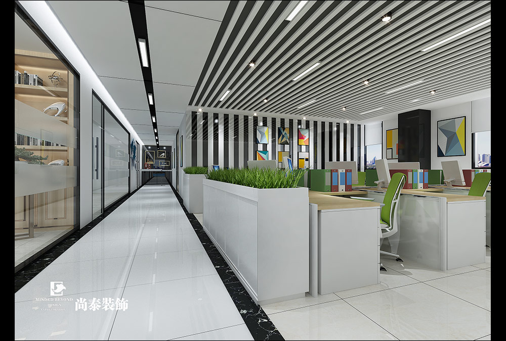 深圳龍崗坪地醫(yī)療器械公司辦公設(shè)計(jì)裝修效果圖