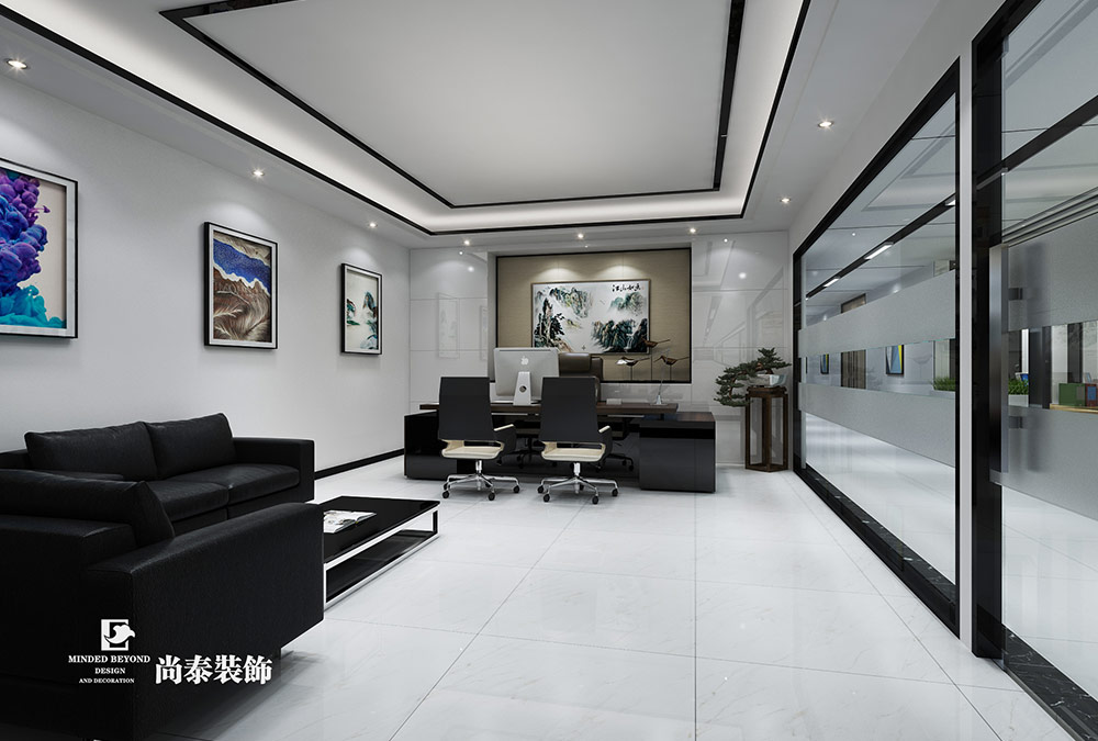 深圳龍崗坪地醫(yī)療器械公司辦公設(shè)計(jì)裝修效果圖