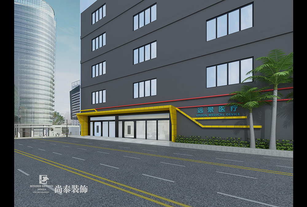 深圳龍崗坪地醫(yī)療器械公司辦公設(shè)計(jì)裝修效果圖