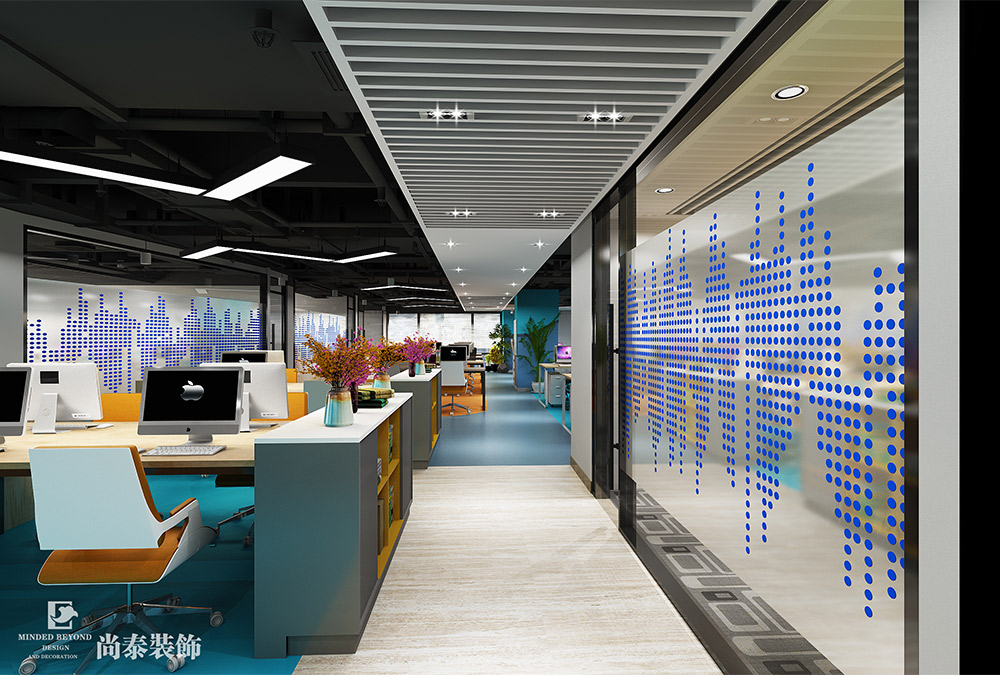 深圳南山深圳灣生態(tài)智聯(lián)招聘公司辦公室裝修設計效果圖