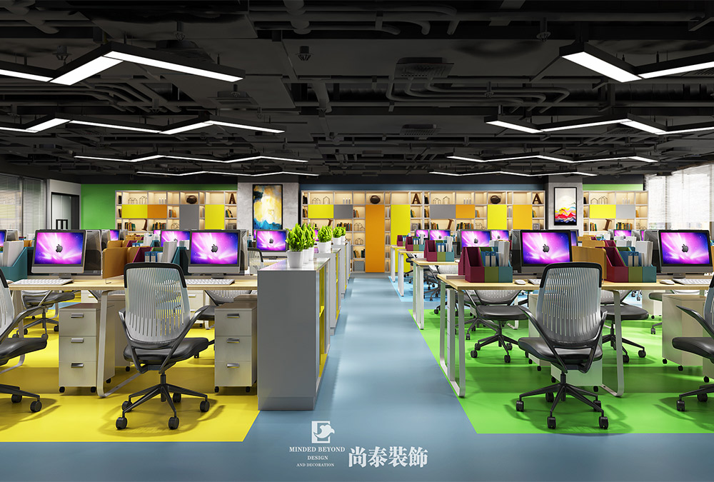 深圳南山深圳灣生態(tài)智聯(lián)招聘公司辦公室裝修設計效果圖