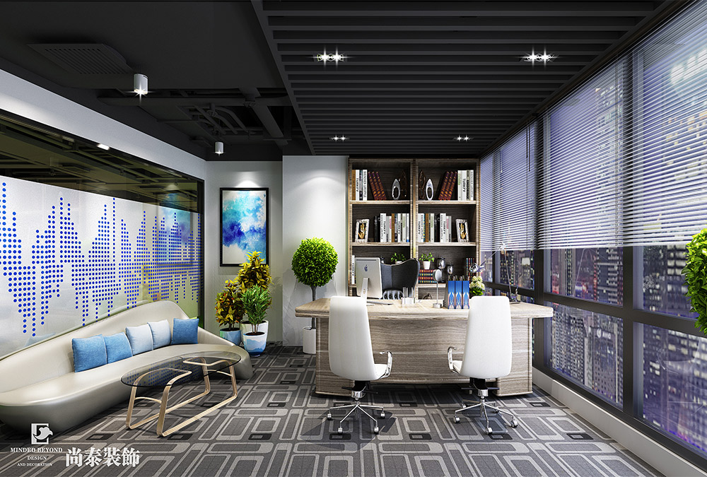 深圳南山深圳灣生態(tài)智聯(lián)招聘公司辦公室裝修設計效果圖