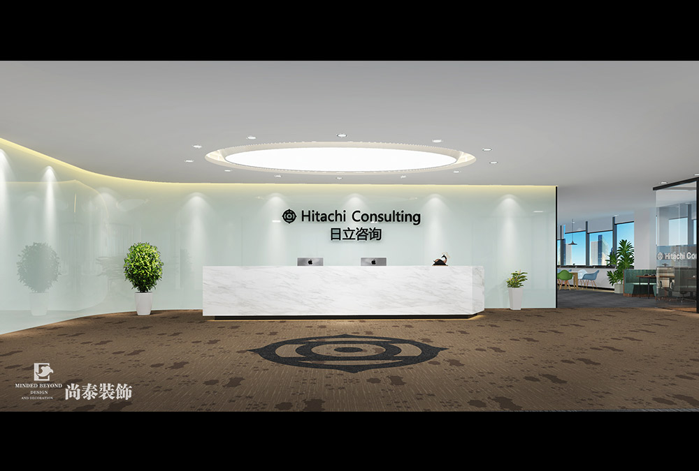 深圳龍崗坂田咨詢(xún)服務(wù)公司辦公室裝修效果圖