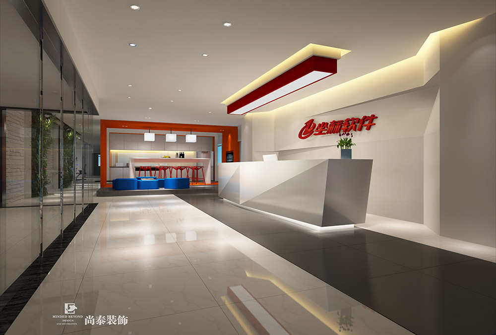 深圳福田國際文化大廈互聯(lián)網(wǎng)科技辦公室設計效果圖