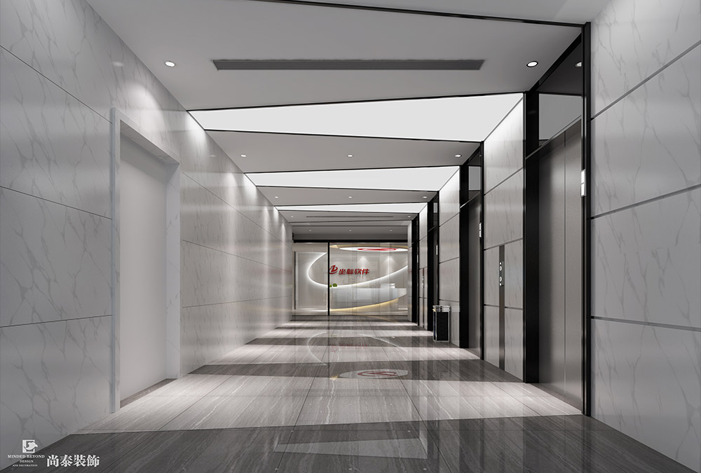 深圳福田國際文化大廈互聯(lián)網(wǎng)科技辦公室設計效果圖