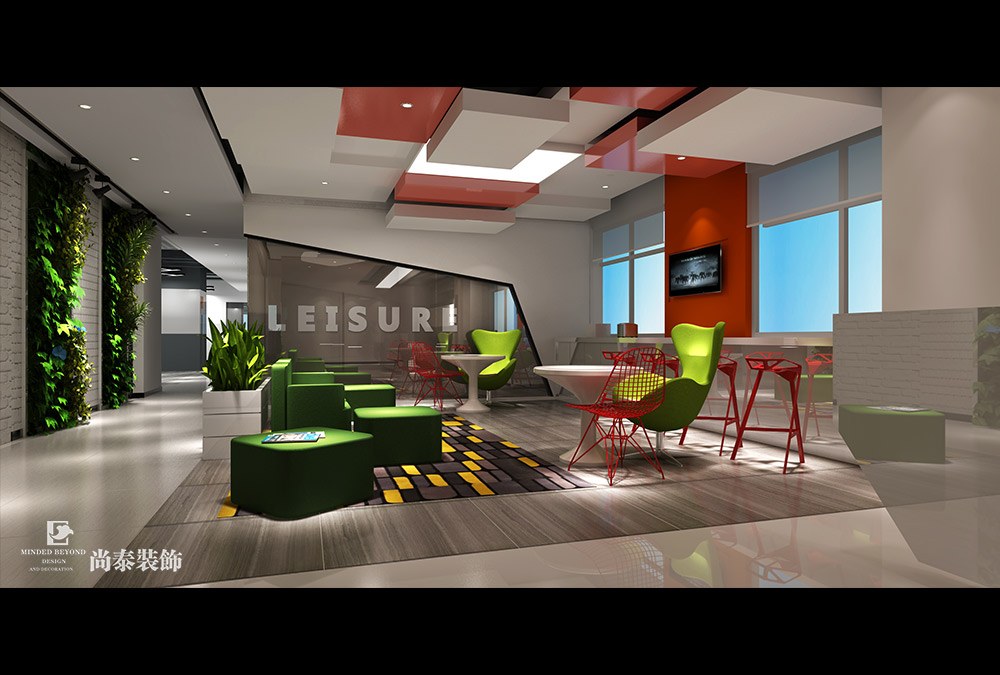 深圳福田國際文化大廈互聯(lián)網(wǎng)科技辦公室設計效果圖