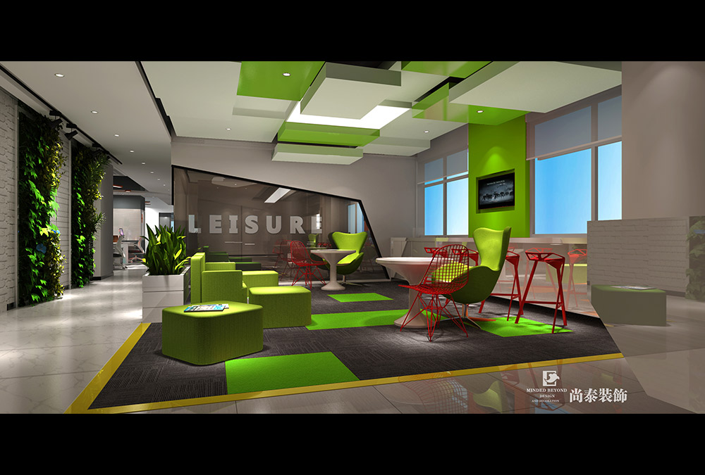 深圳福田國際文化大廈互聯(lián)網(wǎng)科技辦公室設計效果圖