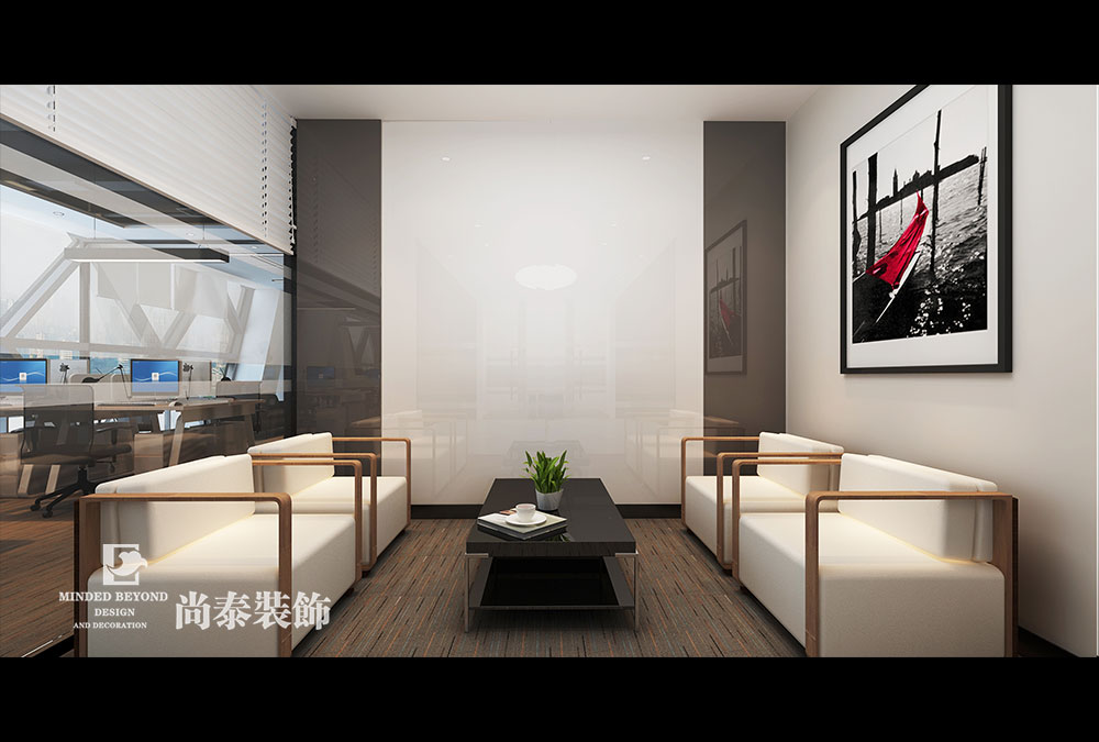 深圳南山創(chuàng)業(yè)投資大廈金融公司辦公室裝修效果圖