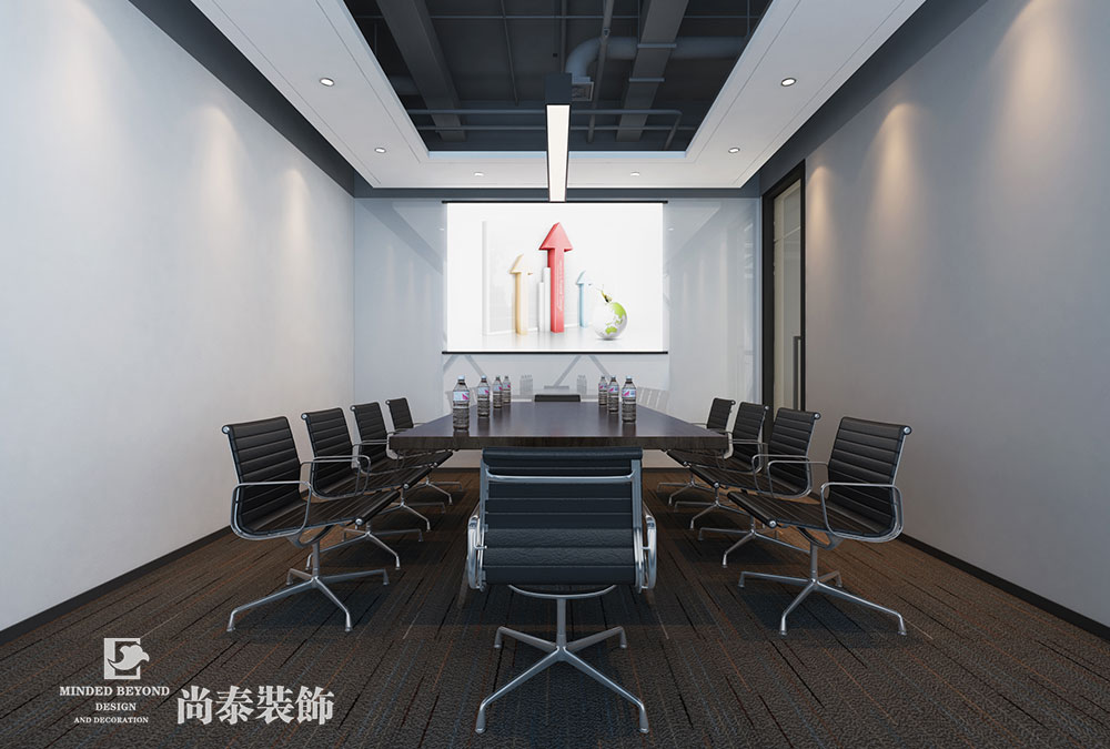 深圳南山創(chuàng)業(yè)投資大廈金融公司辦公室裝修效果圖