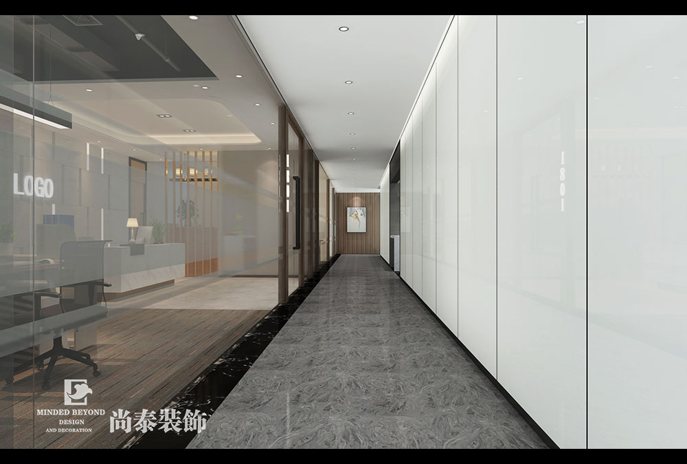 深圳南山創(chuàng)業(yè)投資大廈金融公司辦公室裝修效果圖