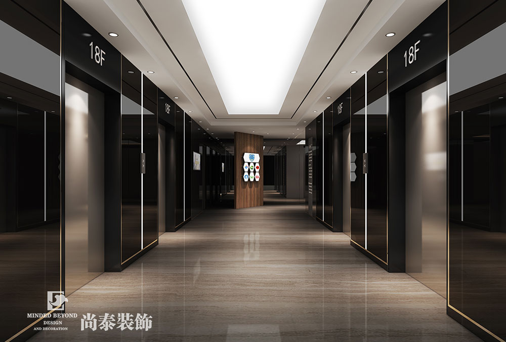 深圳南山創(chuàng)業(yè)投資大廈金融公司辦公室裝修效果圖