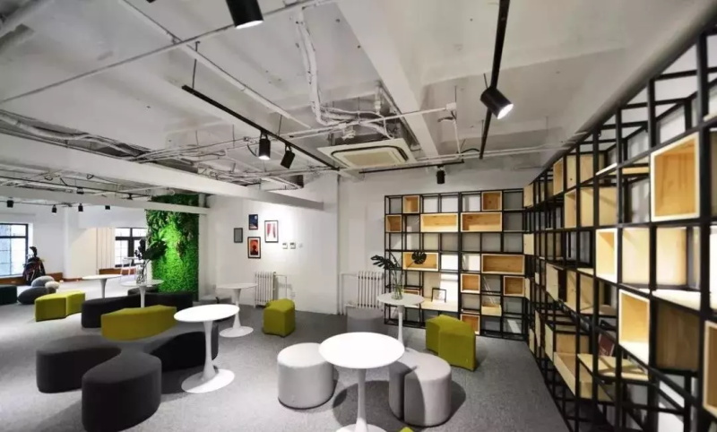 亞麻地板辦公室裝飾