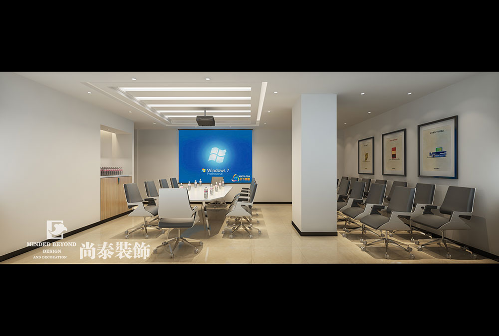 深圳福田車(chē)公廟建筑公司辦公室裝修效果圖