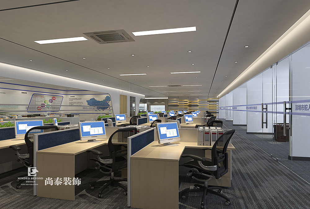 深圳坪山生物醫(yī)藥辦公室裝修設(shè)計(jì)效果圖