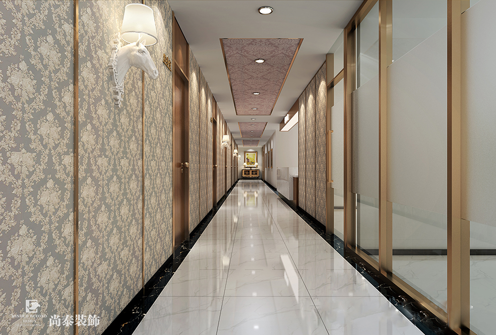 深圳南山億利達大廈美業(yè)公司辦公室裝修效果圖