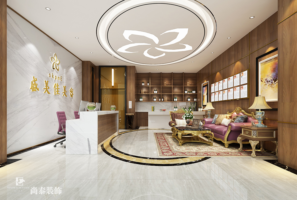 深圳南山億利達大廈美業(yè)公司辦公室裝修效果圖