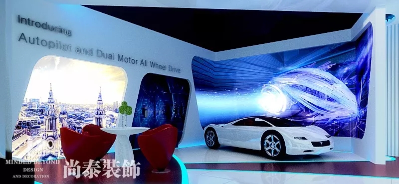 汽車展廳設計效果圖