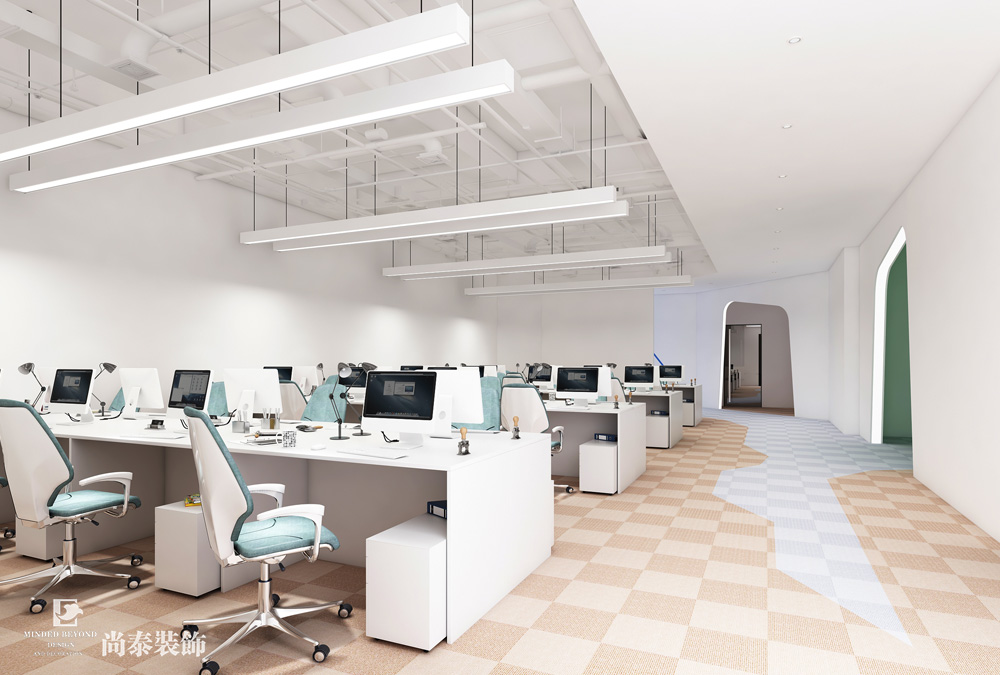 深圳寶安福永智能科技公司辦公室裝修效果圖