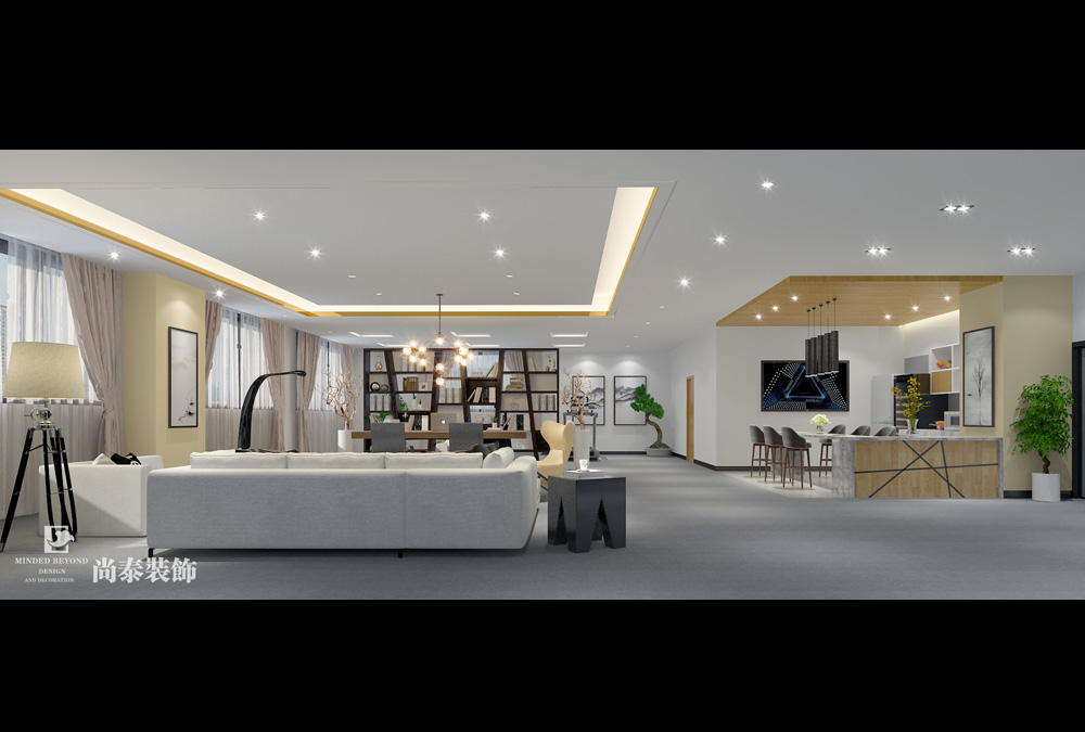 深圳光明科技園互聯(lián)網(wǎng)科技公司辦公室裝修效果圖