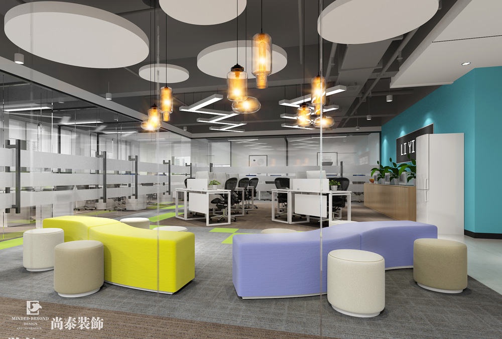 深圳光明科技園互聯(lián)網(wǎng)科技公司辦公室裝修效果圖