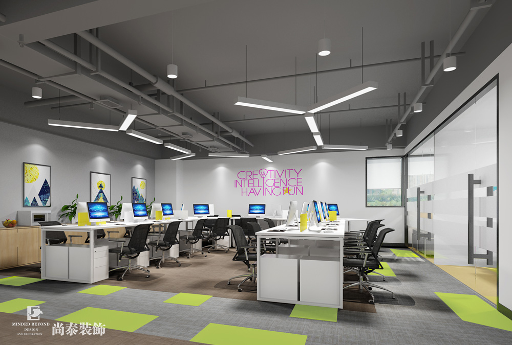 深圳光明科技園互聯(lián)網(wǎng)科技公司辦公室裝修效果圖