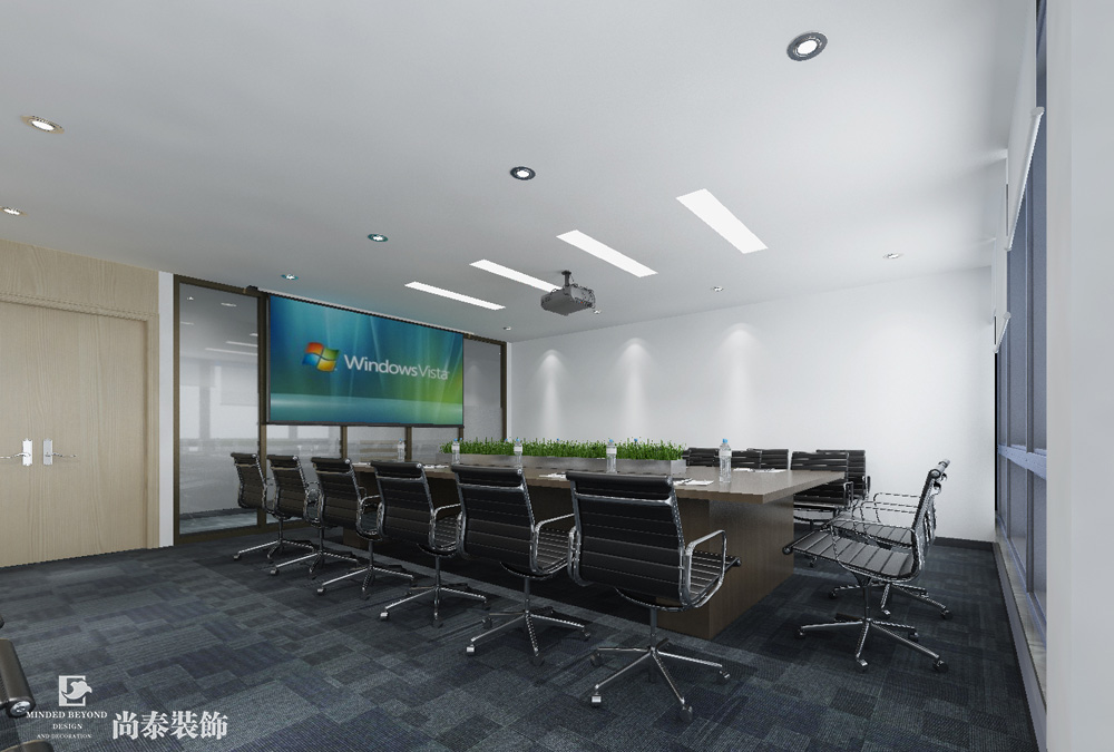 深圳福田創(chuàng)新科技廣場(chǎng)設(shè)備公司辦公室裝修效果圖