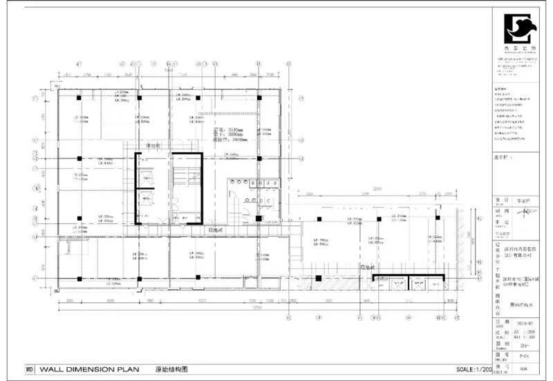 辦公室裝修原始結(jié)構(gòu)圖