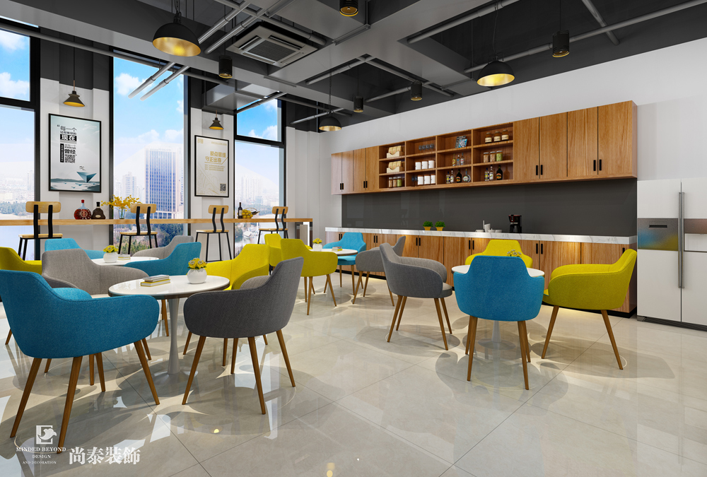 深圳市羅湖深業(yè)進元大廈快印公司辦公室設計效果圖