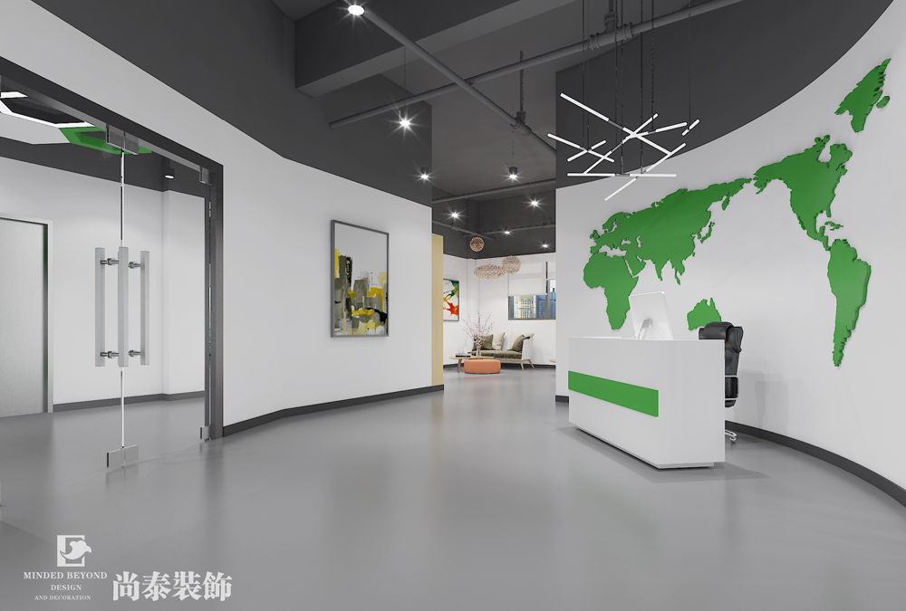 深圳寶安區(qū)西鄉(xiāng)西灣智科技公司辦公室裝修效果圖