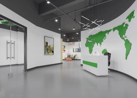 深圳寶安區(qū)西鄉(xiāng)西灣智科技公司辦公室裝修效果圖