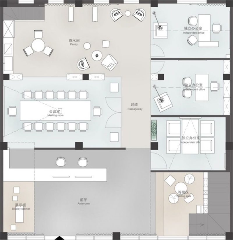 辦公室裝修設計彩圖