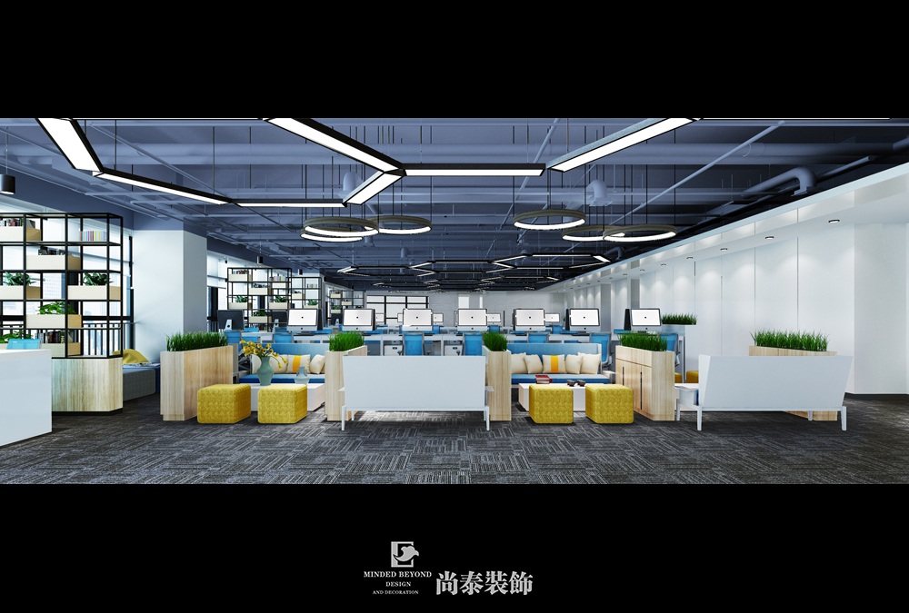 深圳龍崗啟迪協(xié)信科技園智能科技公司辦公空間裝修設(shè)計