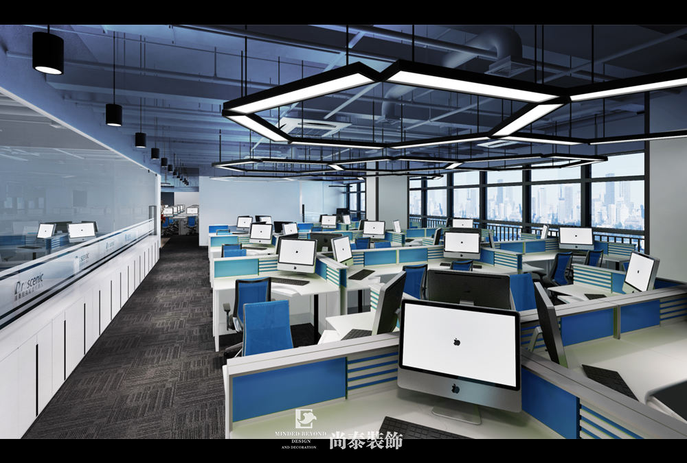 深圳龍崗啟迪協(xié)信科技園智能科技公司辦公空間裝修設(shè)計