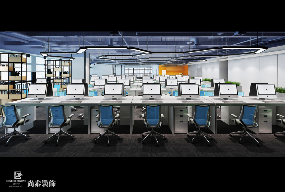 深圳龍崗啟迪協(xié)信科技園智能科技公司辦公空間裝修設(shè)計