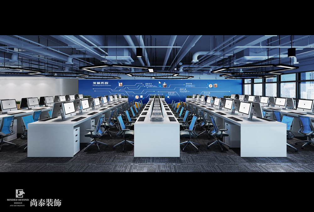 深圳龍崗啟迪協(xié)信科技園智能科技公司辦公空間裝修設(shè)計