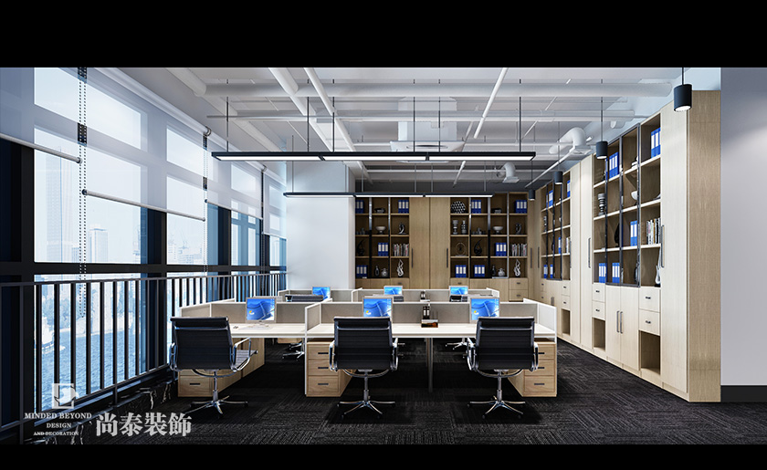 簡約辦公室裝修設(shè)計效果圖