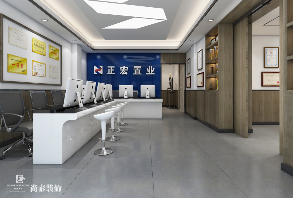 簡約辦公室裝修效果圖