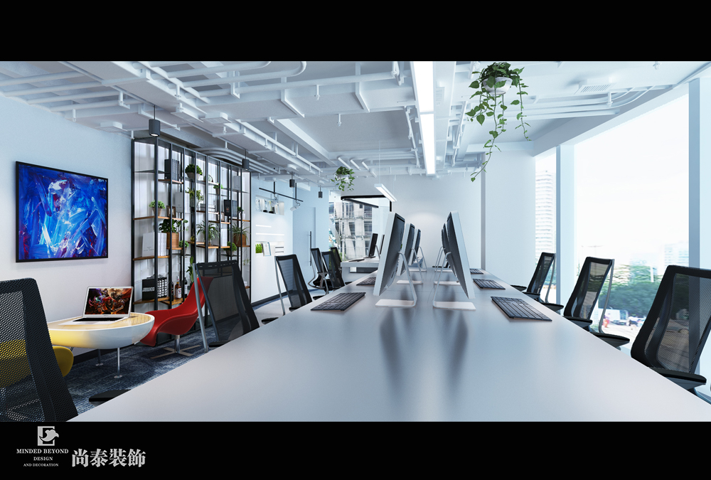 深圳南山儲能大廈國泰君安金融證券辦公室裝修設(shè)計效果圖