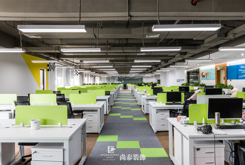 辦公室過道裝修實拍圖