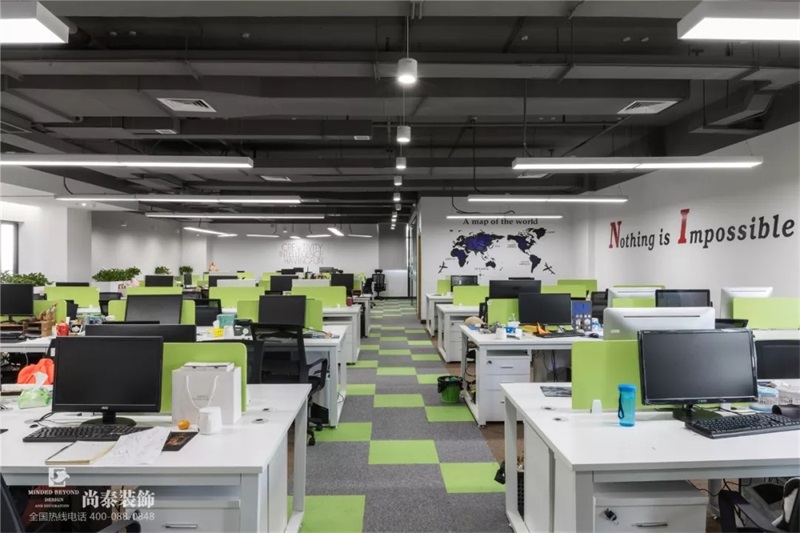 辦公區(qū)裝修實(shí)景圖