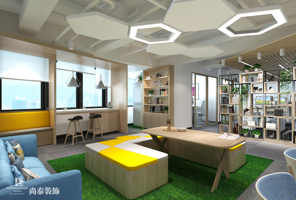 文化傳媒休閑室裝修效果圖