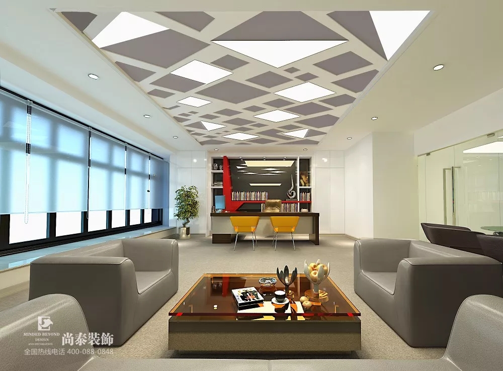 董事長(zhǎng)辦公室裝修效果圖