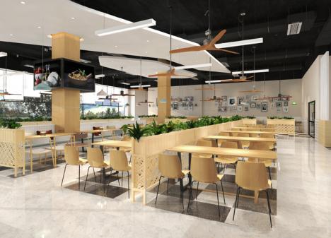 深圳坪山公司食堂裝修設(shè)計