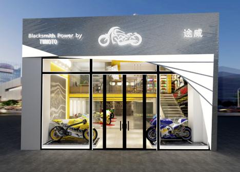 廣州番禺摩托車店裝修設(shè)計