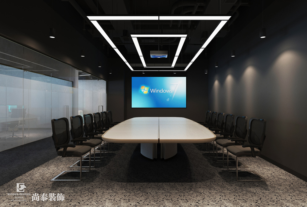 深圳南山深圳灣生態(tài)園安全技術(shù)公司辦公室裝修設(shè)計