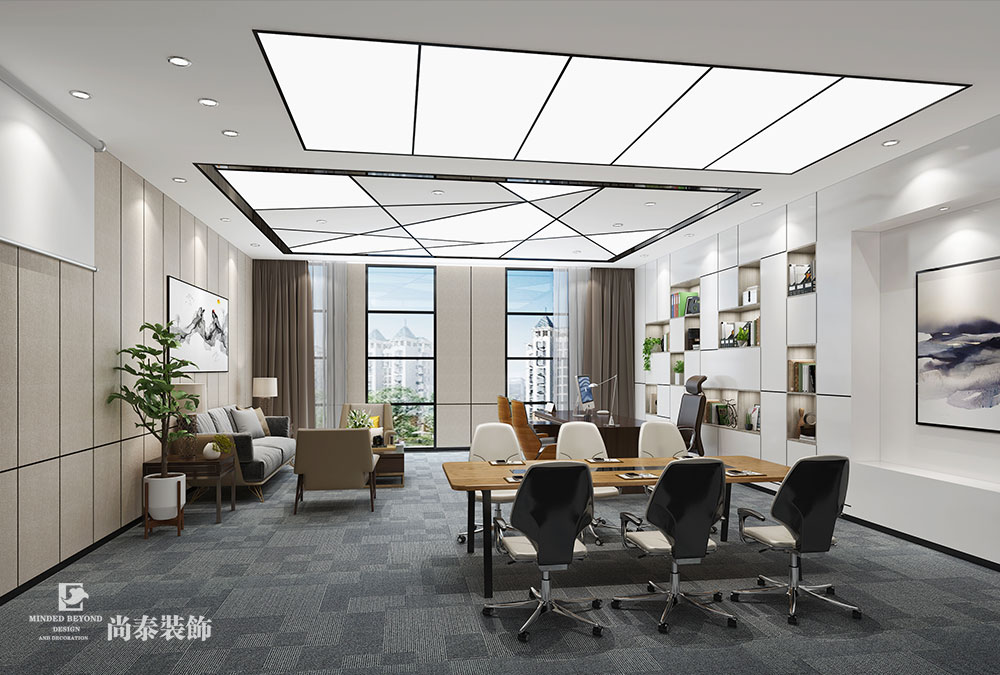 深圳龍華觀瀾銀星智界新材料公司辦公室裝修設(shè)計(jì)